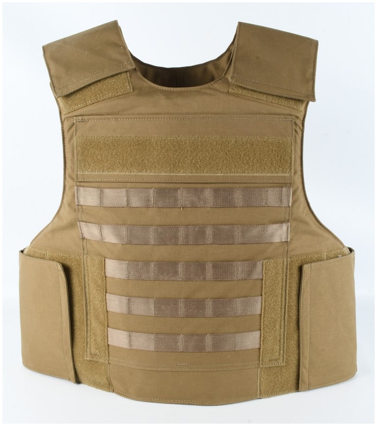 Tactical MOLLE Body Armor Plate Carrier Size Large Coyote Brown (1 of 3)