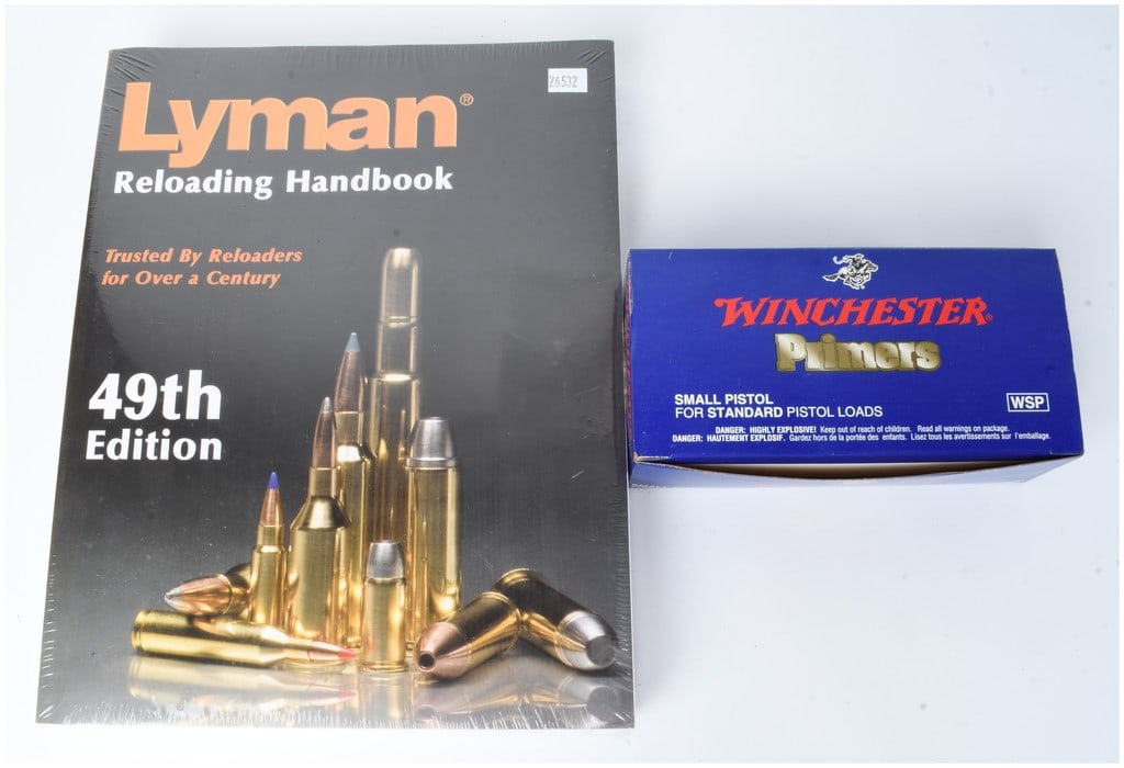 A Lot of Two Reloading Items Including Lyman 49th Edition Handbook and 1000 Count Of Winchester (1 of 3)