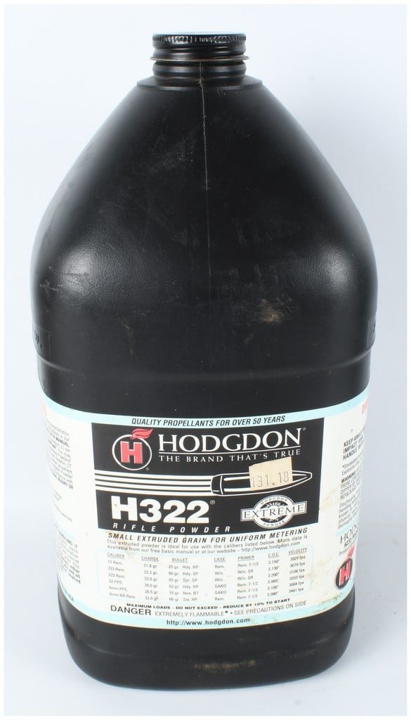 Hodgdon H322 Smokeless Rifle Powder 8 Lbs (1 of 2)