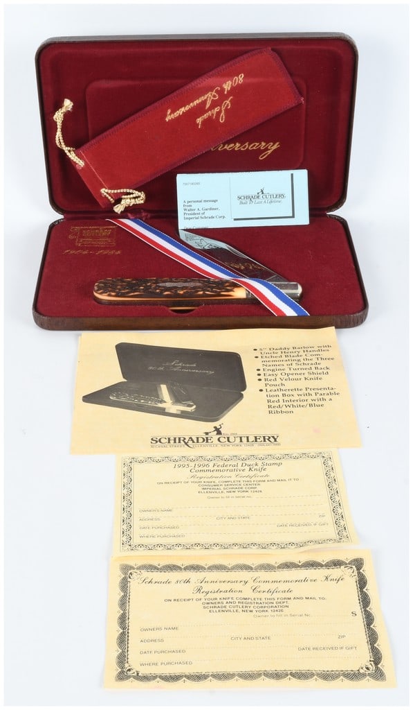 Schrade USA 80th Anniversary Daddy Barlow Commemorative Folding Pocket Knife (1 of 5)