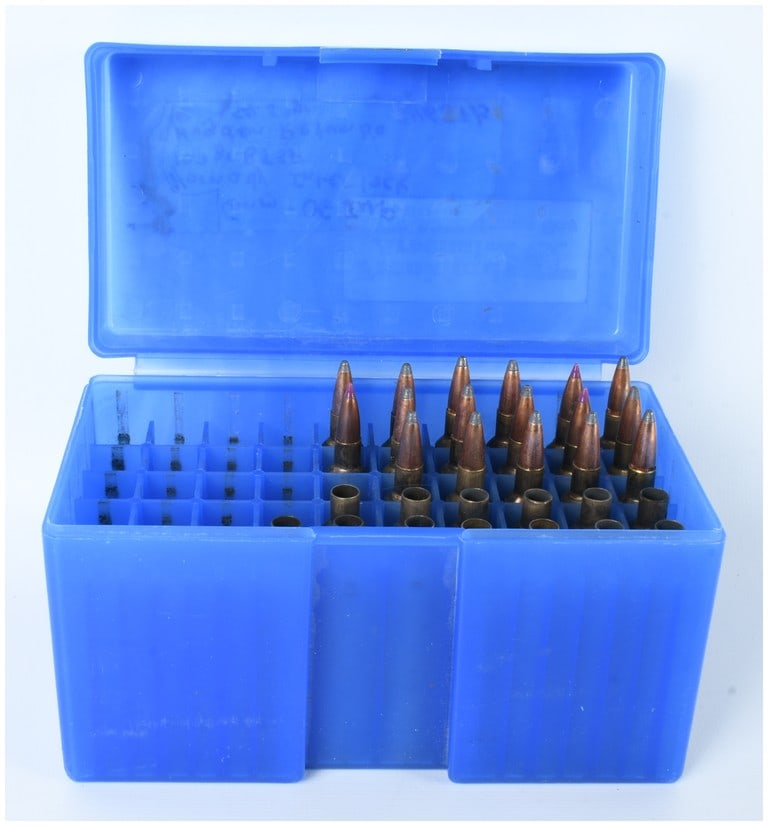 A Lot of 28 Ammunition Items and Casings in 6mm-06 Wildcat Caliber (1 of 3)