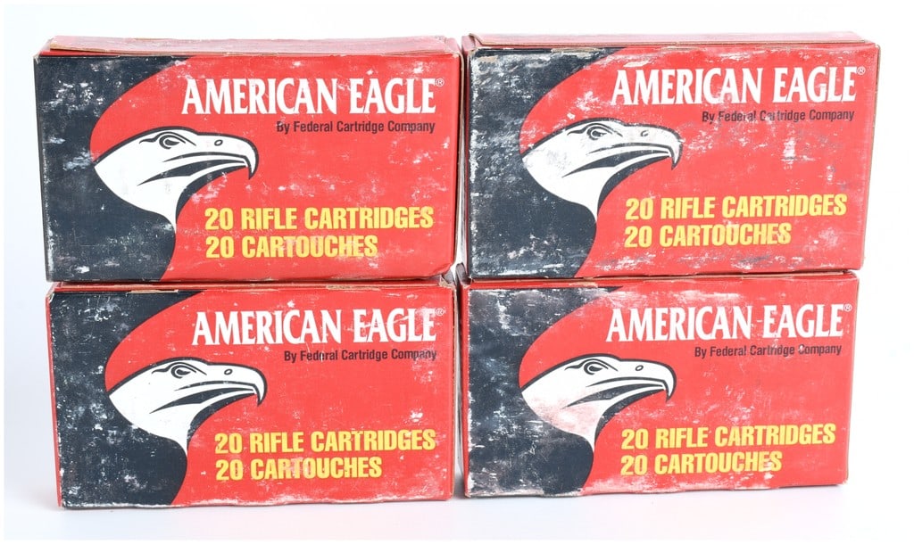 A Lot of 80 Rounds of Federal American Eagle .223 Remington 55 Grain FMJ Boat-Tail Ammunition (1 of 2)