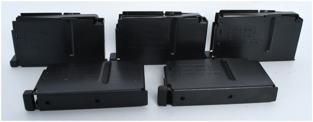 A Group of 5 Remington Model 788 Bolt Action Rifle Magazines .243 Win .308 Win and 7mm-08 Rem (1 of 3)