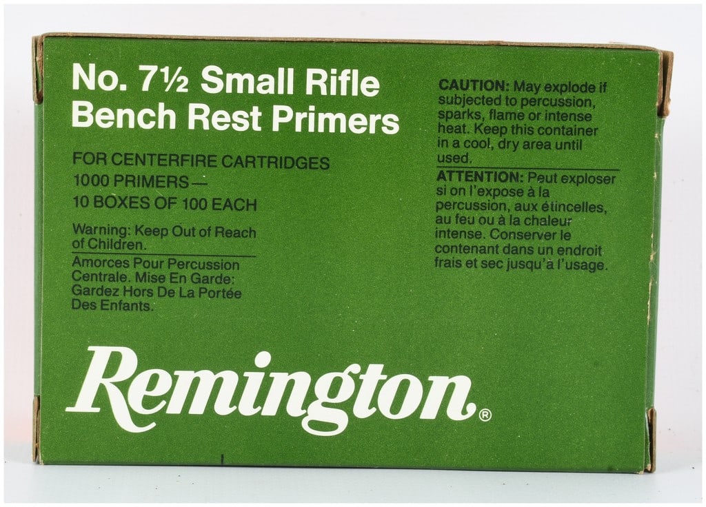 A Lot of 1000 Remington No. 7 1/2 Small Rifle Bench Rest Primers (1 of 2)