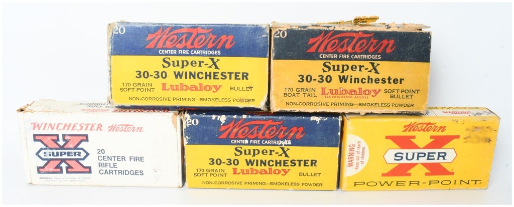 A Lot of 100 .30-30 Winchester Cartridges and Cases (1 of 3)