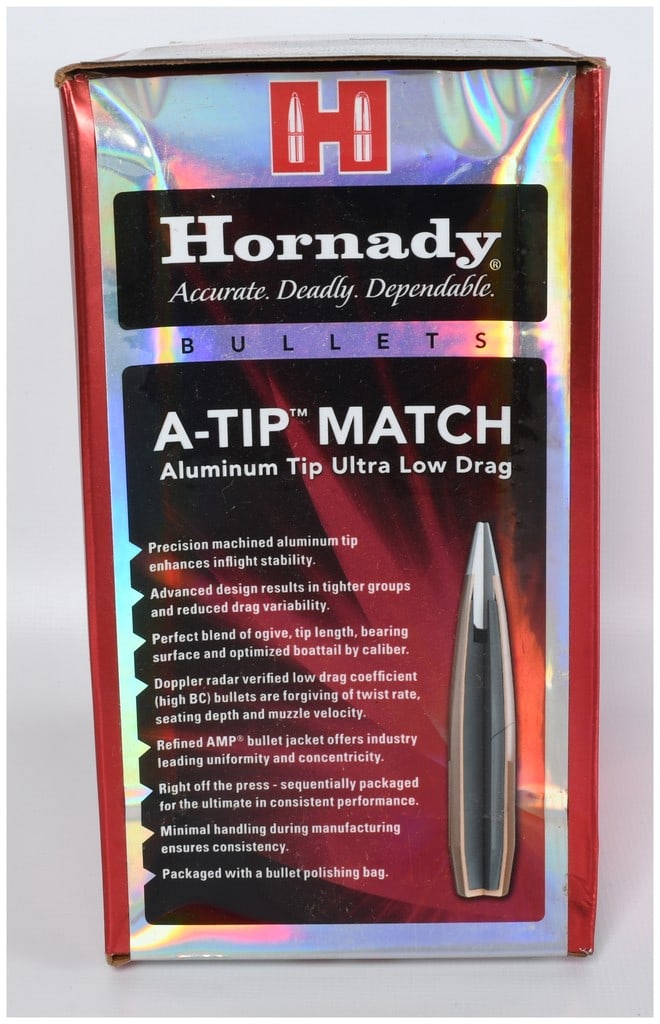 A Lot of 100 Hornady A-TIP Match Bullets .30 Caliber (1 of 3)