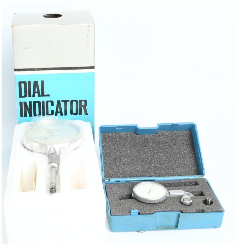 Two Precision Measuring Instruments Including a Central Tool Company Dial Indicator and a Cased Dial (1 of 3)
