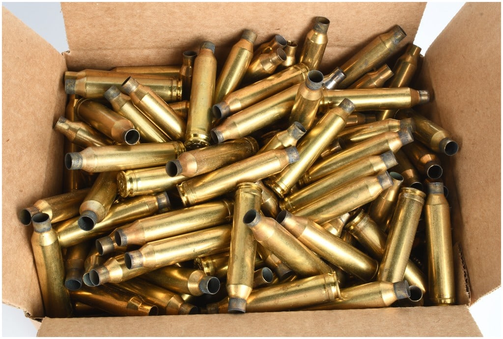 A Lot of 60 Remington-Peters 7mm Remington Magnum Brass Ammunition Casings (1 of 3)