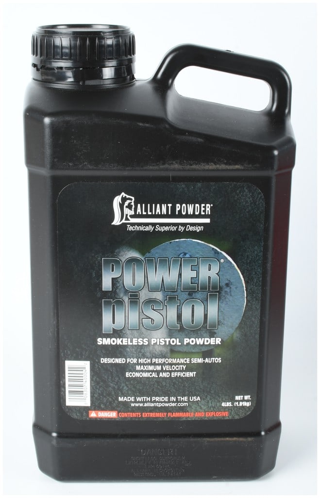 One Alliant Powder Power Pistol Smokeless Handgun Powder 4 lb Container (1 of 2)
