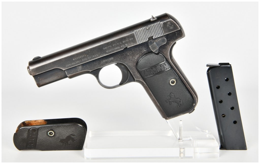 Colt Model 1903 Pocket Hammerless Semi-Automatic Pistol .32 Caliber with 3.75 Inch Barrel 1914 (1 of 17)