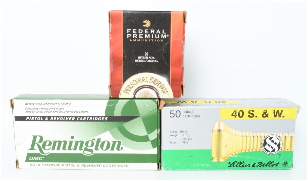 A Lot of 120 Rounds of Federal and Mixed Manufacturer .40 S&W Ammunition (1 of 5)