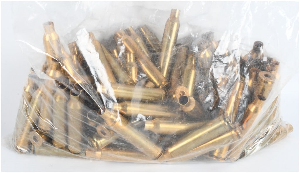 A Lot of 100 Winchester-Western 7mm Remington Magnum Brass Casings (1 of 3)