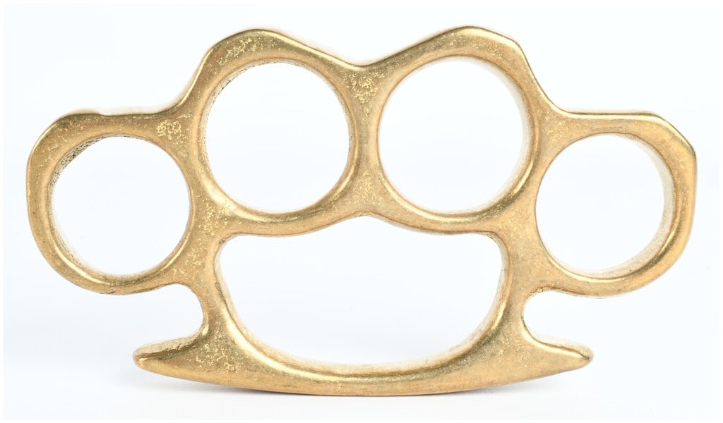 Cast Brass Knuckle Duster (1 of 3)