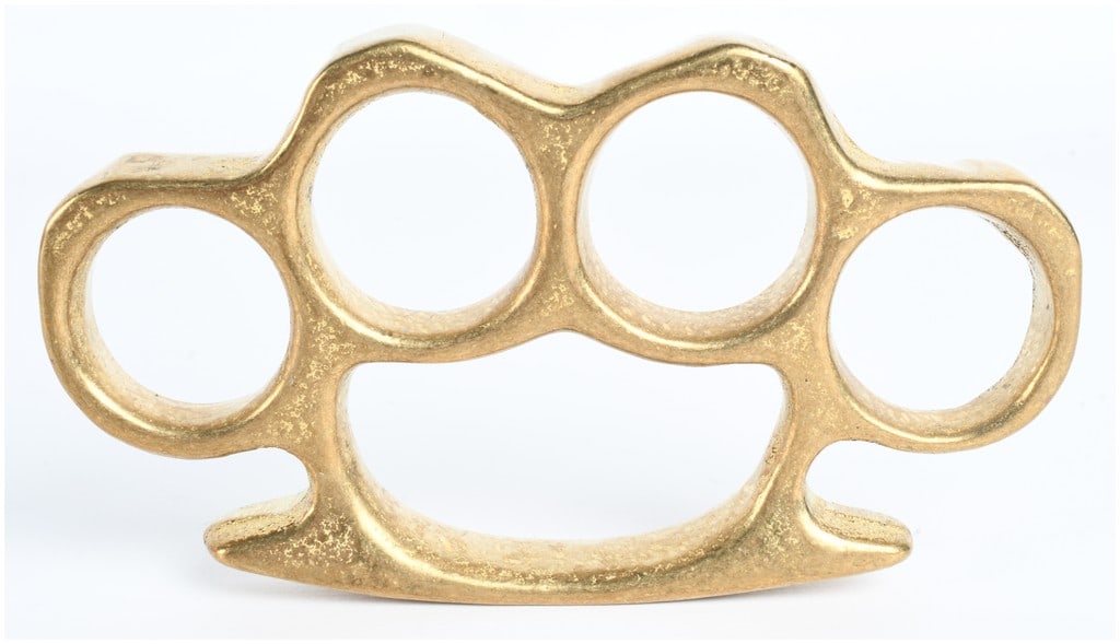 Cast Brass Knuckle Duster - 2