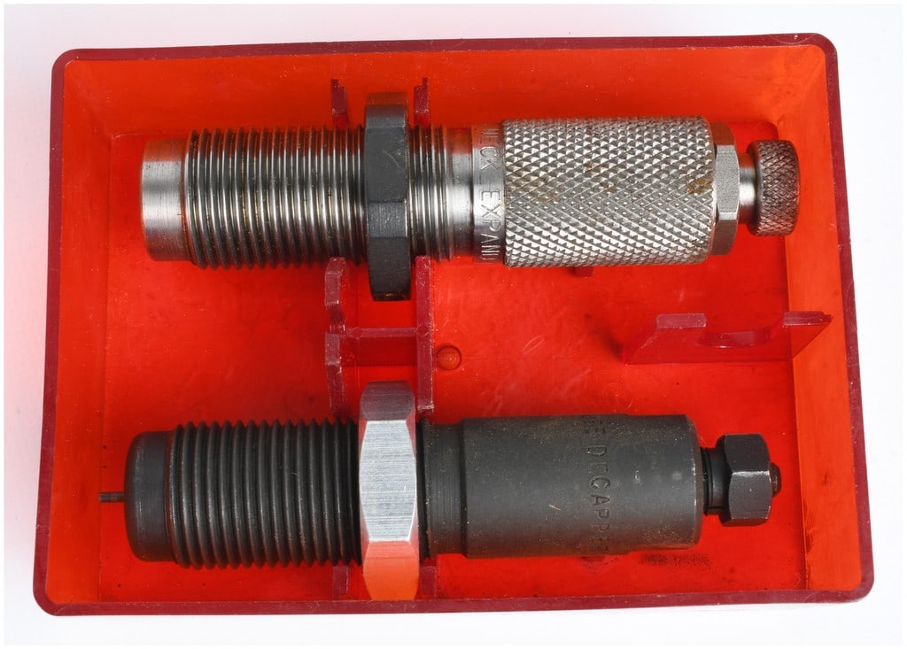 Two Lee Precision Reloading Dies and Cases - 2