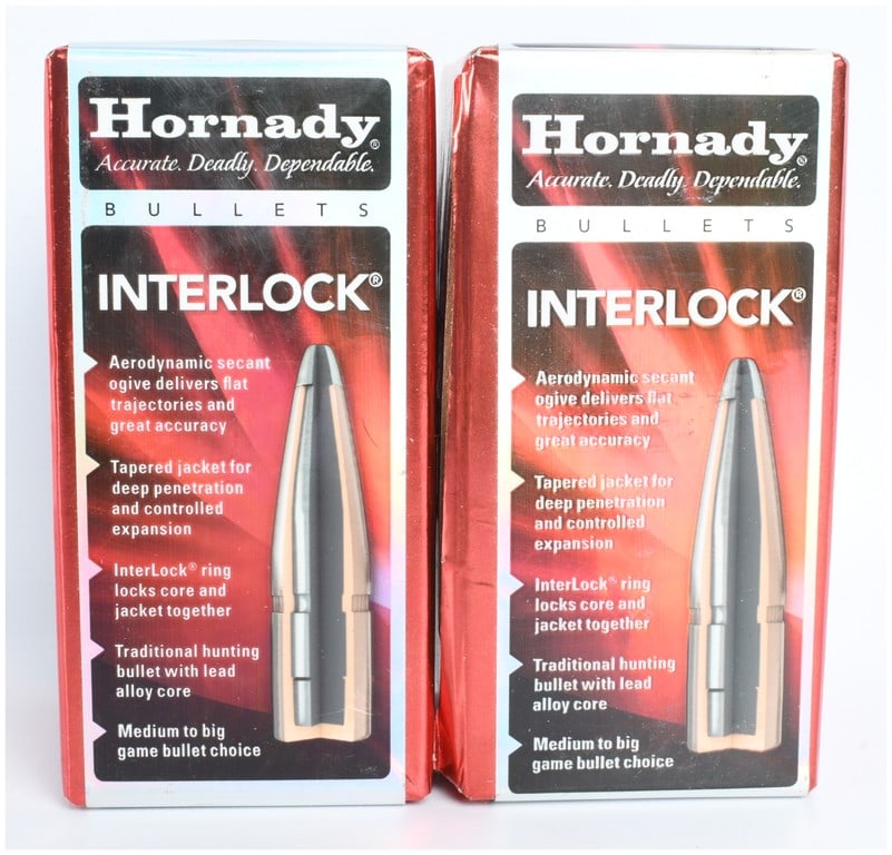 A Pair of Boxes of Hornady InterLock Reloading Bullets 6.5mm 129 Grain SP (1 of 2)