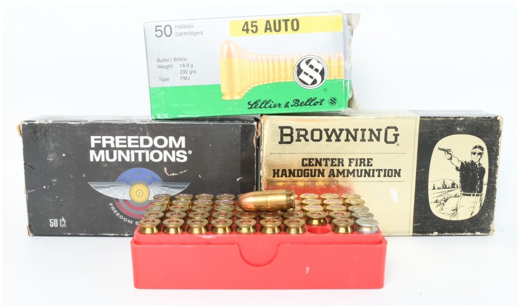 A Lot of 108 Cartridges of Mixed Manufacturer .45 Auto Ammunition (1 of 5)