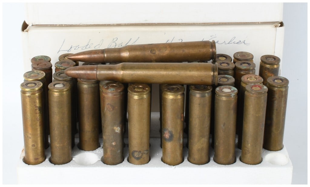 A Lot of 38 Rounds of Denver and Saint Louis Ordnance Plant .50 BMG Ammunition 1942-1943 (1 of 4)