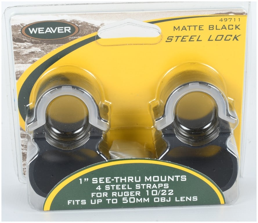 A Pair of Weaver Model 49711 See-Thru Scope Mounts for Ruger 10/22 (1 of 3)