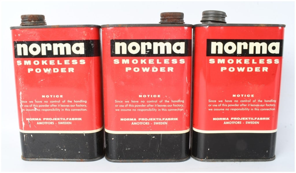 A Trio of Norma 200 Smokeless Powder Tins (1 of 2)