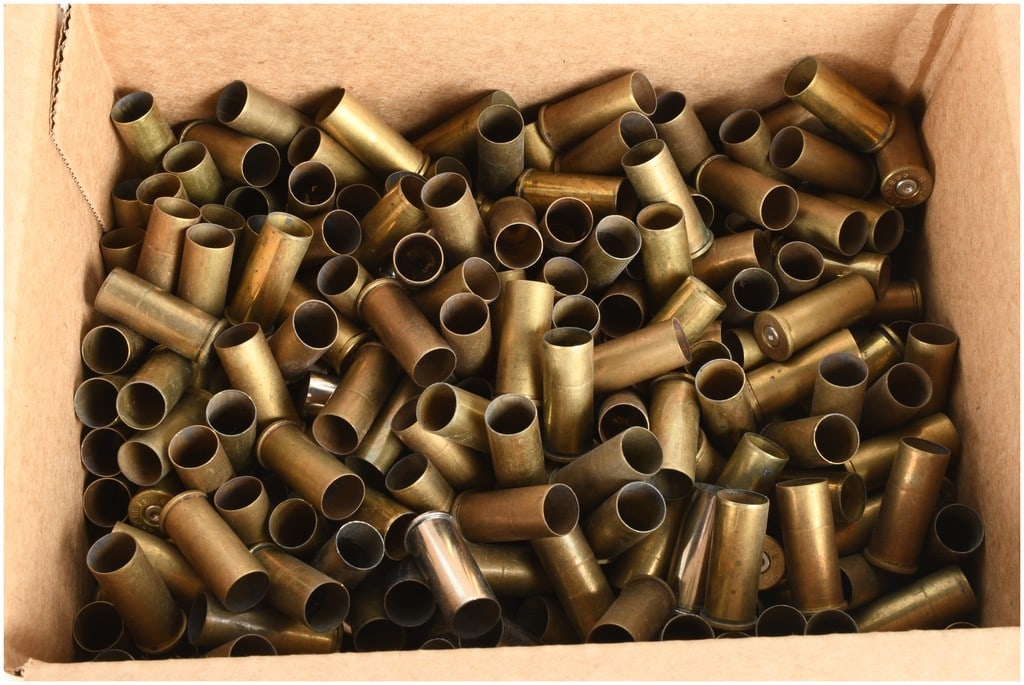 A Lot of 425 Remington and Starline .44 S&W Special Spent Brass Casings: This lot consists of a bulk collection of 425 spent ammunition shell casings chambered in .44 Smith and Wesson Special. The collection is primarily composed of yellow brass, though at least one nickel