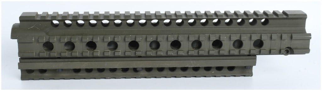 An Aluminum Quad-Rail Handguard for an AR-15/M4 Style Rifle (1 of 3)