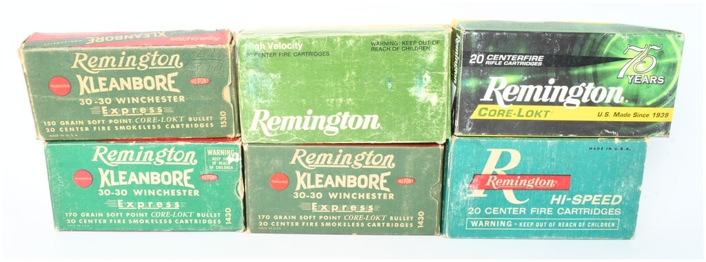 A Lot of 60 Remington .30-30 Winchester Centerfire Cartridges (1 of 3)