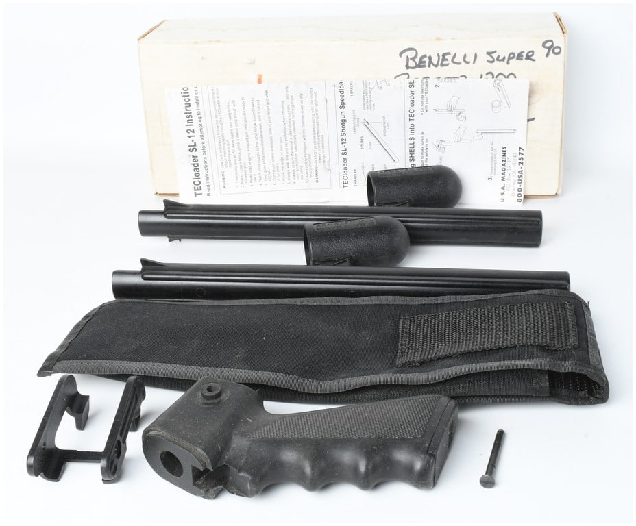 Tecloader SL-12 Shotgun Speedloader System and Pistol Grip for Benelli Super 90 12-Gauge (1 of 4)