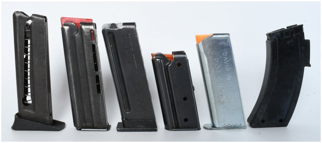 A Collection of 6 Assorted Pistol and Rifle Magazines .22 LR and .32 ACP (1 of 4)