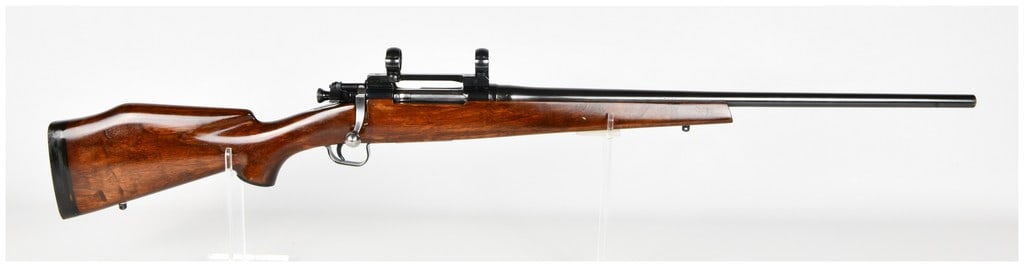 Remington Model 1903A3 Bolt Action Rifle .308 Norma Magnum: This sporterized bolt-action rifle is built on a Remington Model 1903A3 receiver and has been rechambered for the .308 Norma Magnum cartridge. The firearm features a surplus Remington Arms barrel that