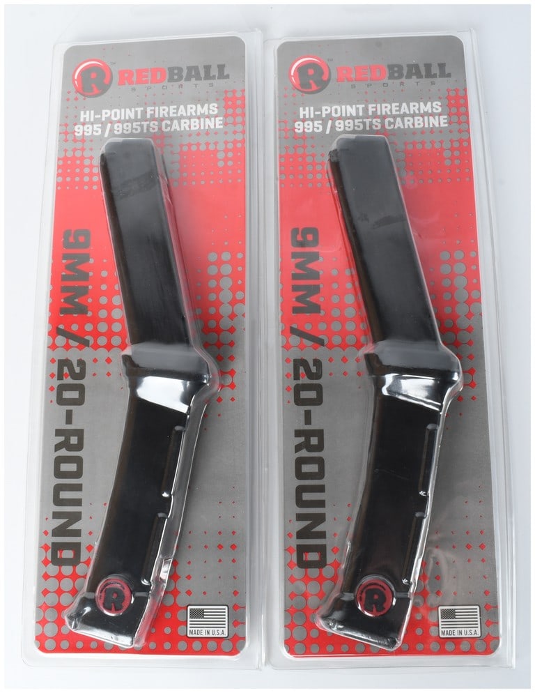 A Pair of Redball Sports 20 Round Magazines for Hi-Point 995 Carbines 9mm (1 of 3)