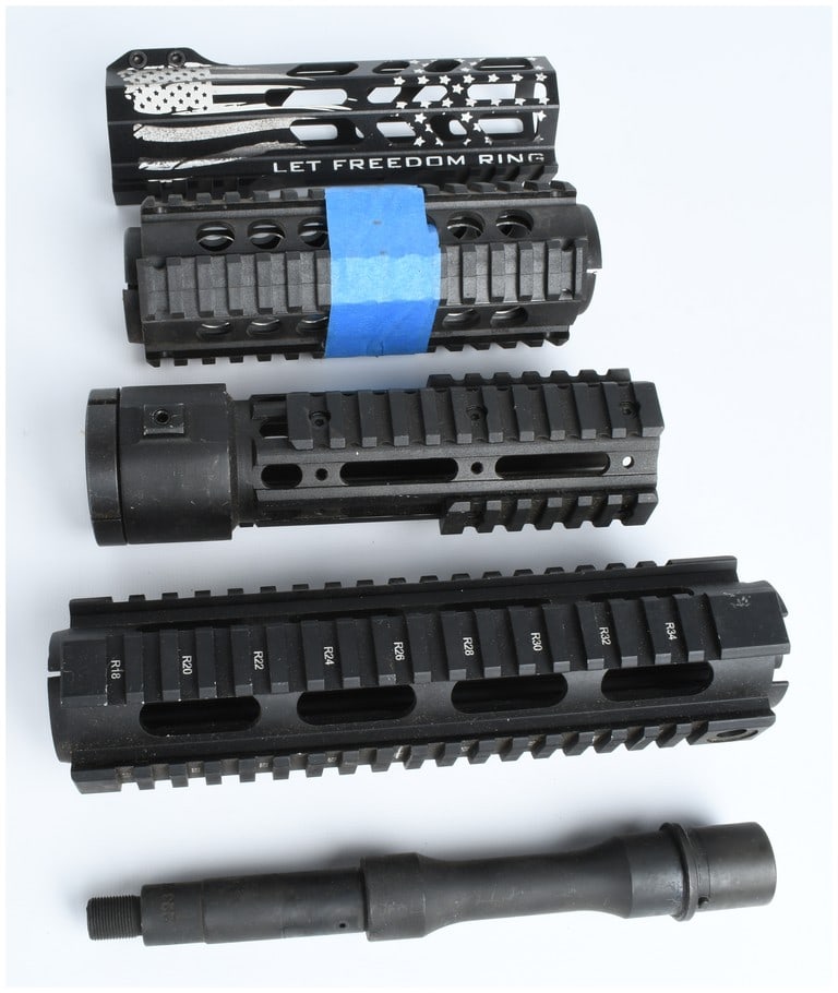 A Collection of 4 AR-15 Style Handguards and a .223 Wylde Barrel (1 of 5)
