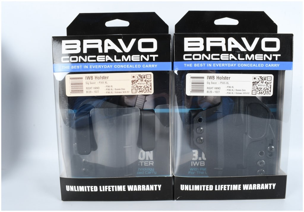 A Pair of Bravo Concealment Torsion 3.0 IWB Holsters for Sig Sauer P365 XL (1 of 4)