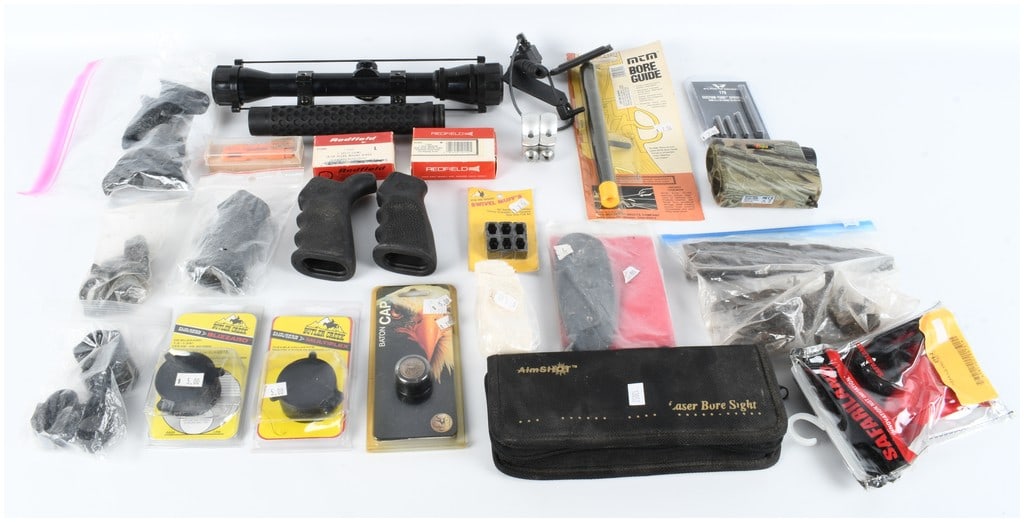 A Collection of 25 Firearm Accessories and Maintenance Tools including Optics and Rangefinder (1 of 7)