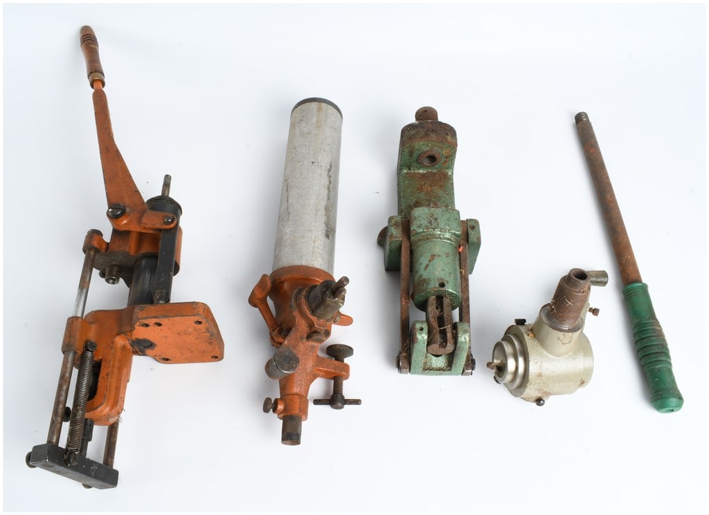 A Collection of 5 Ammunition Reloading Tools including a Lyman Ideal No. 55 Powder Measure (1 of 5)