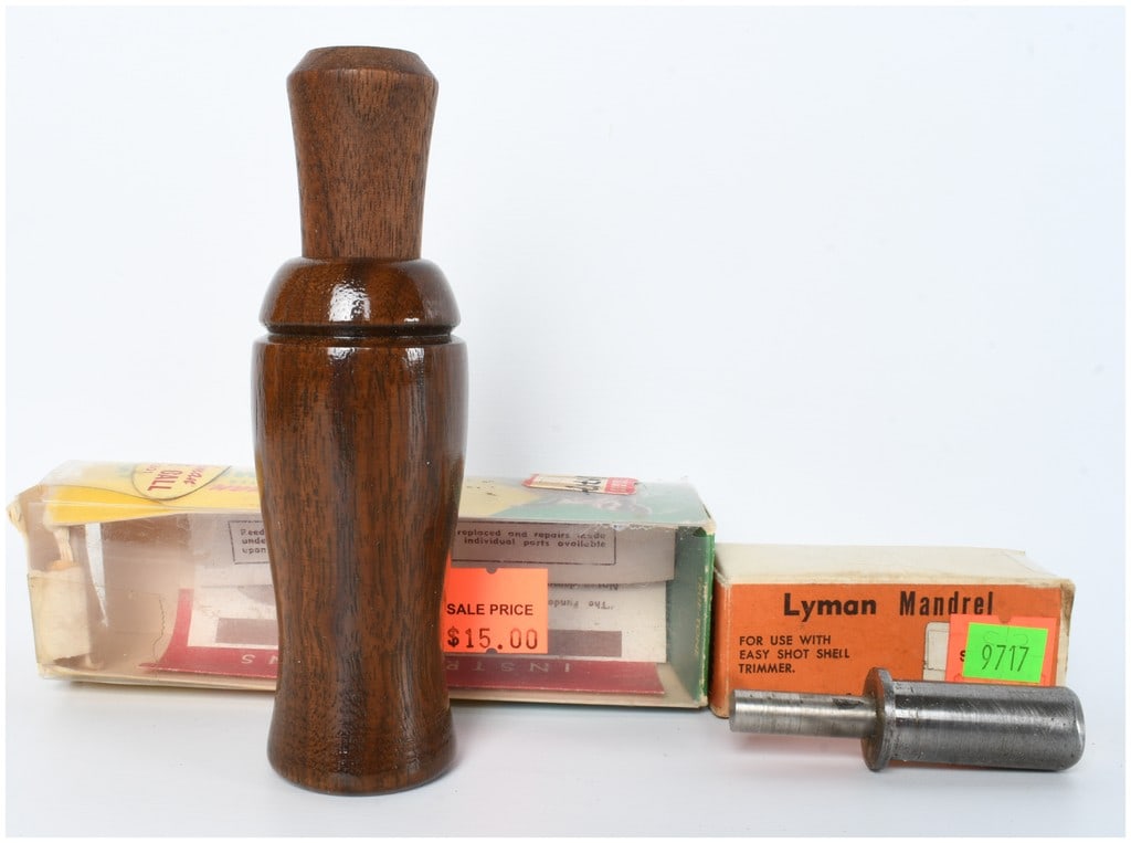 A Pair of Hunting Accessories Including a Lohman Model 301 Goose Call and a Lyman Mandrel (1 of 5)