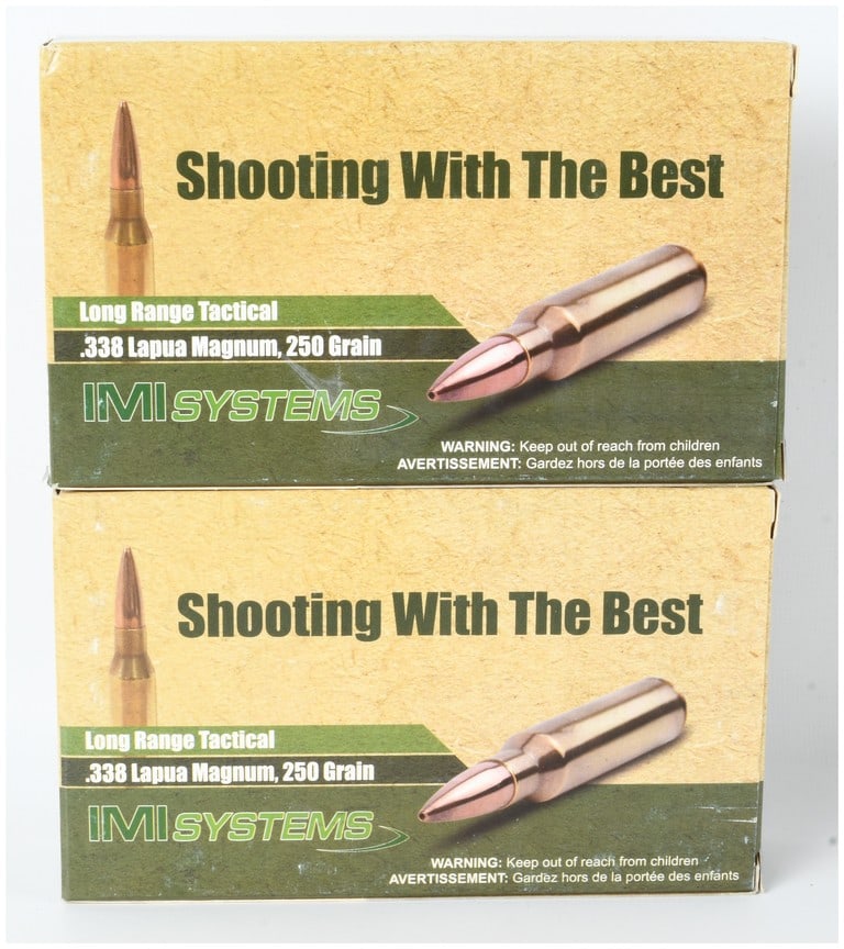 A Lot of 40 Rounds of IMI Systems Long Range Tactical Ammunition .338 Lapua Magnum (1 of 3)