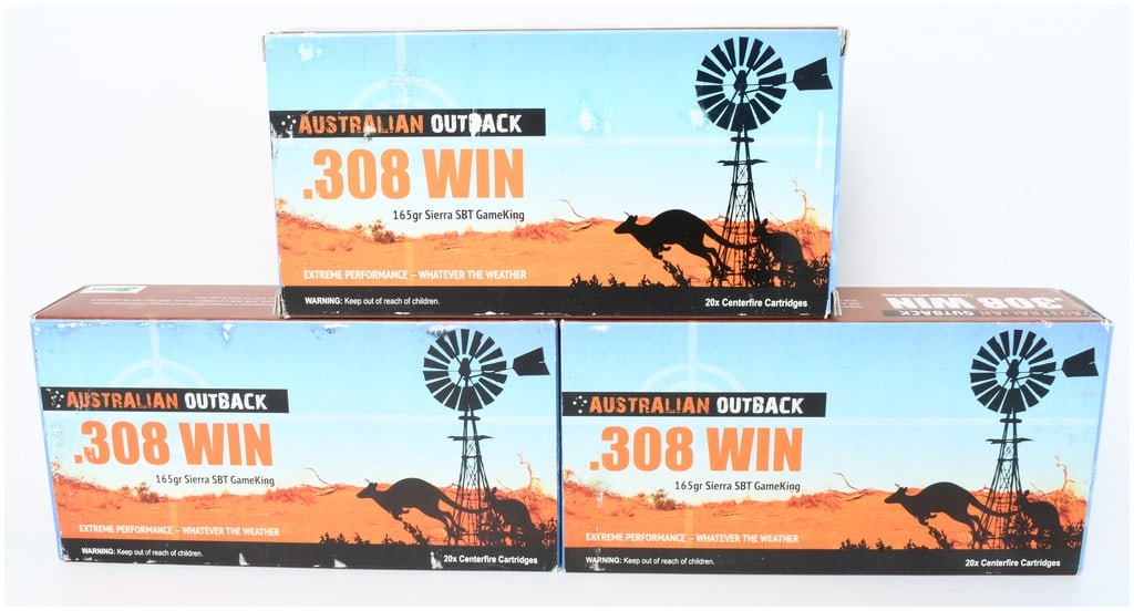 Australian Outback Sierra SBT GameKing .308 Winchester Ammunition 60 Rounds (1 of 3)