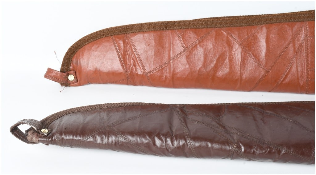 Two Carrington Collection Patchwork Leather Gun Cases - 4