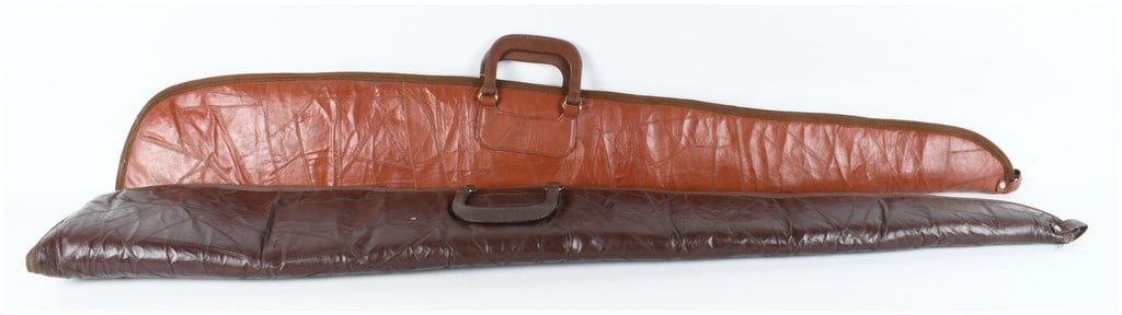 Two Carrington Collection Patchwork Leather Gun Cases - 5