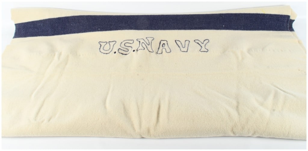 WWII U.S. Navy Medical Department Wool Blanket (1 of 5)