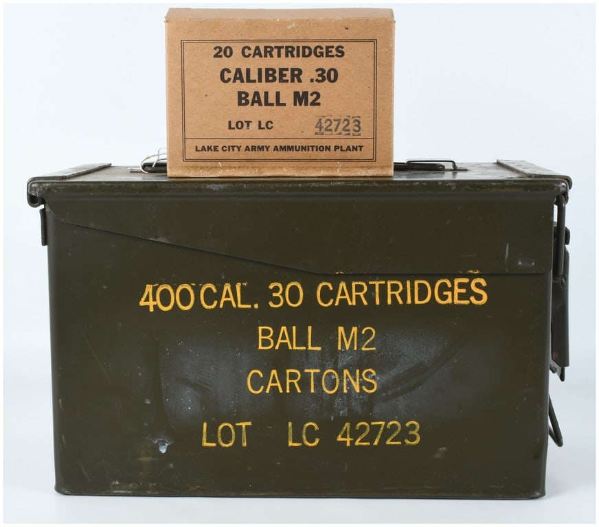 A Lot of 400 Lake City Army Ammunition Plant M2 Ball Cartridges .30-06 SPRG (1 of 4)