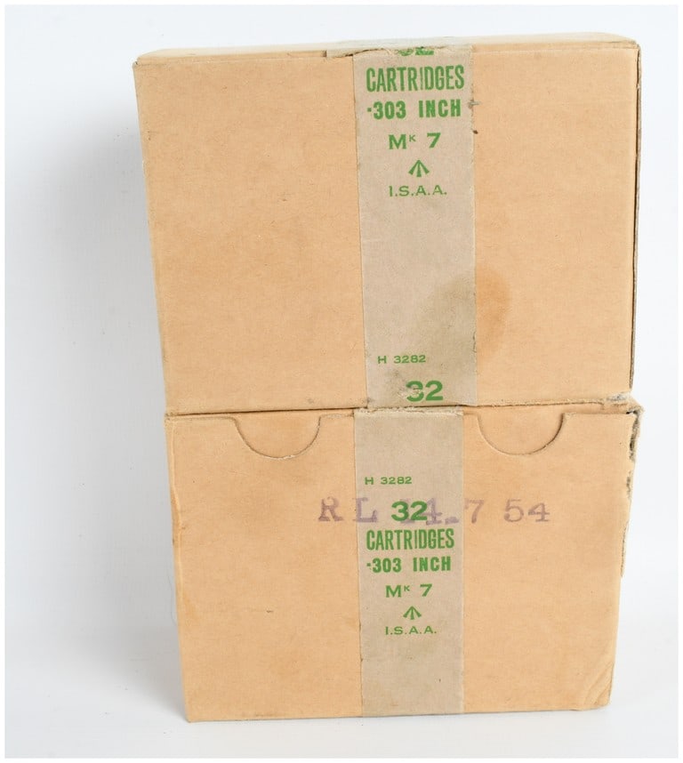 A Lot of 64 Rounds of Royal Laboratories Mark 7 Ammunition .303 British 1954 (1 of 3)