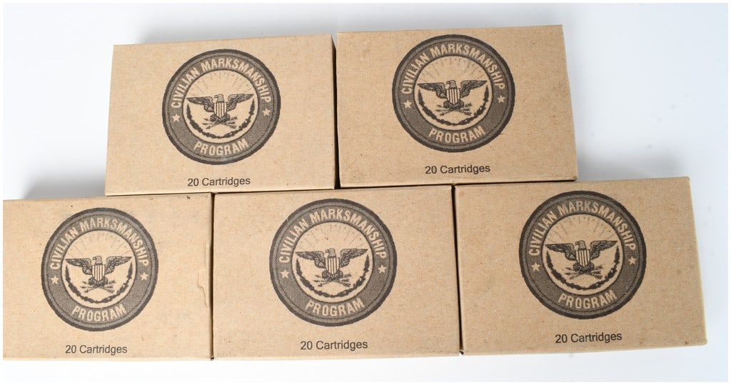 A Lot of 100 Rounds of Civilian Marksmanship Program .30-06 Springfield FMJ Ball Ammunition 1969 (1 of 3)