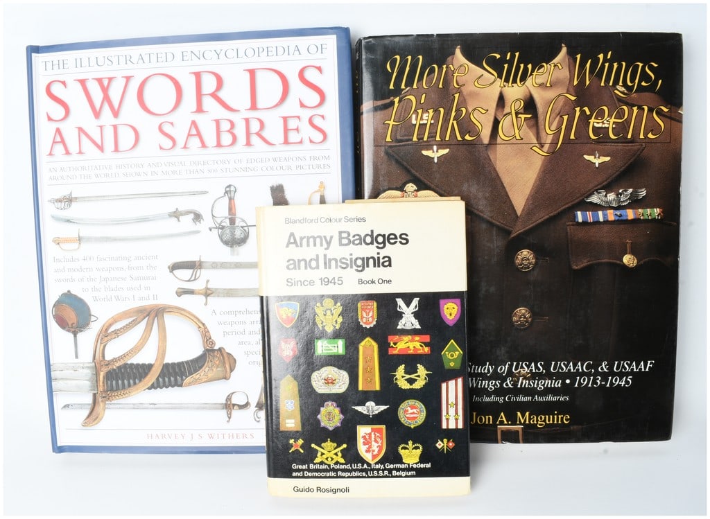 Withers, Maguire, and Rosignoli. Three Volumes on Military Weapons and Insignia. (DJ) (1 of 3)