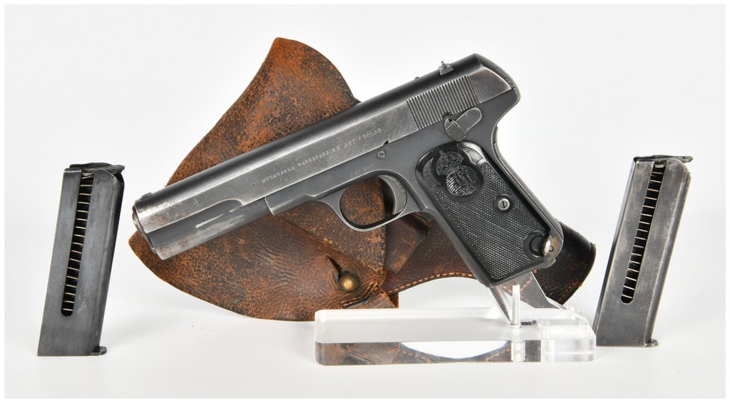 Husqvarna Model 1907 Semi-Automatic Pistol .380 ACP with 5 Inch Barrel (1 of 17)