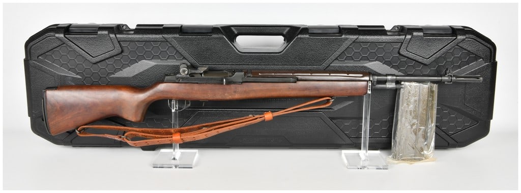 Springfield Armory M1A National Match Competition Semi-Automatic Rifle .308 Winchester with 22 Inch: This semi-automatic Springfield Armory M1A National Match Competition rifle is chambered in .308 Winchester and features a 22 inch barrel with a Parkerized finish. The rifle is configured with a walnu