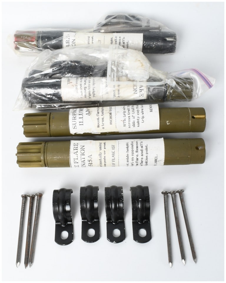 A Set of United States Military Model AN-515A Surface Illumination Trip Flares (1 of 5)