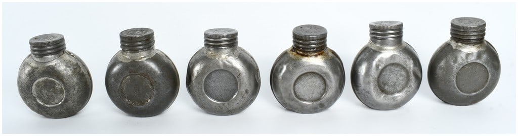 A Collection of 6 Finnish G.W. Sohlberg SA Marked Military Rifle Oil Bottles (1 of 4)