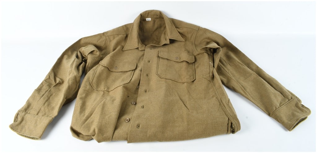 World War II US Army M1937 Wool Field Shirt Size 15-33 (1 of 6)